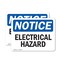 Signmission Electrical Hazard OSHA Notice Sign, Vinyl Decal, 10in W x 7in L, 2PK OS-2PACK-NS-D-710-L-11649 - alternate 1